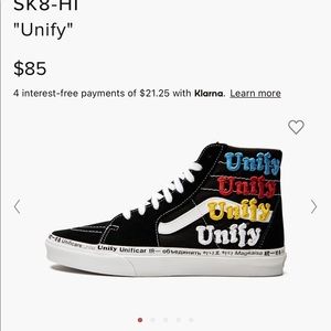 Vans SK8-Hi (Unify) NEW